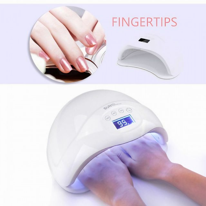 Máy sấy khô móng tay SUN5 đèn led UV siêu khô dành cho sơn gel 48W - Hàng chính hãng