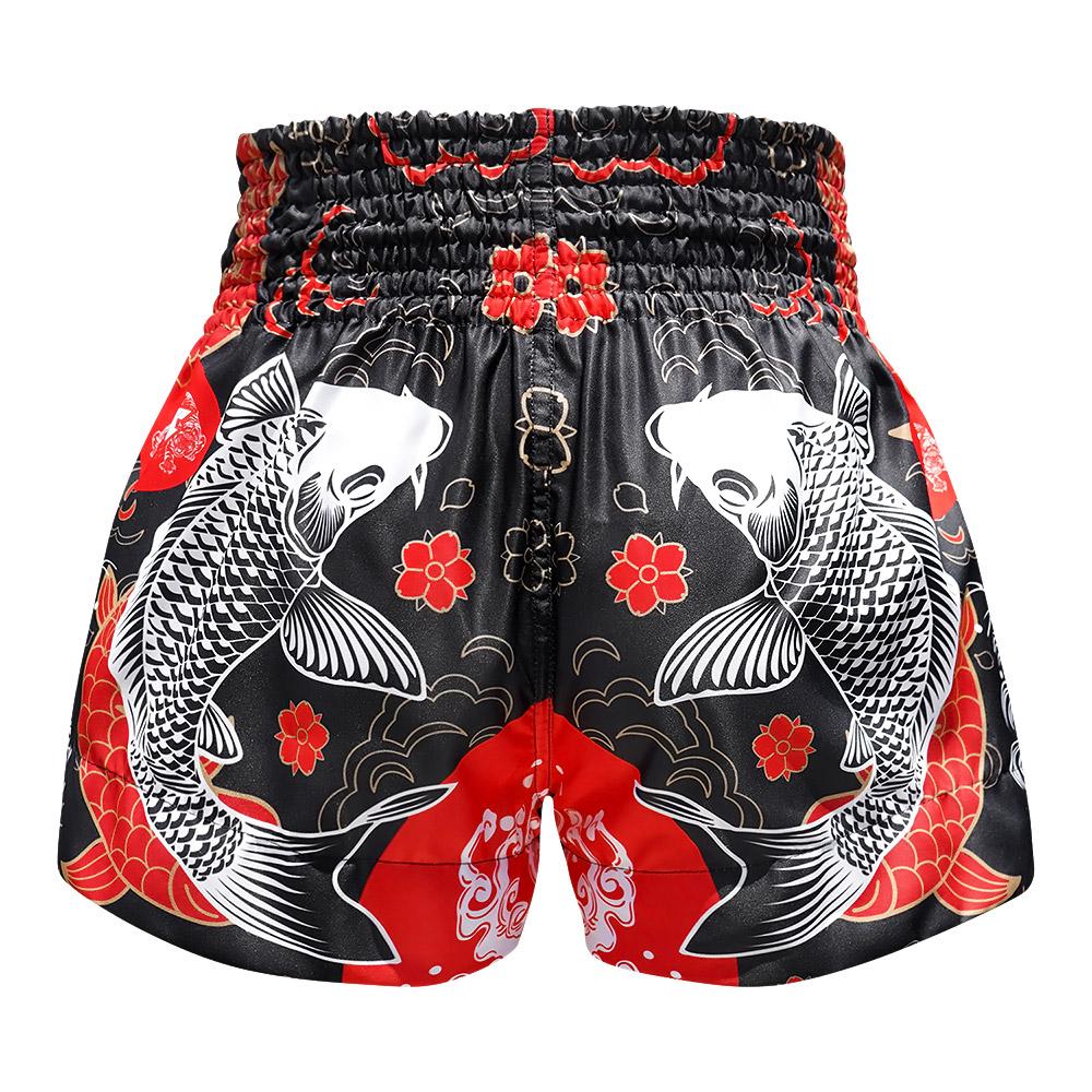 Quần Tuff Muay Thai Black Japanese Koi Fish