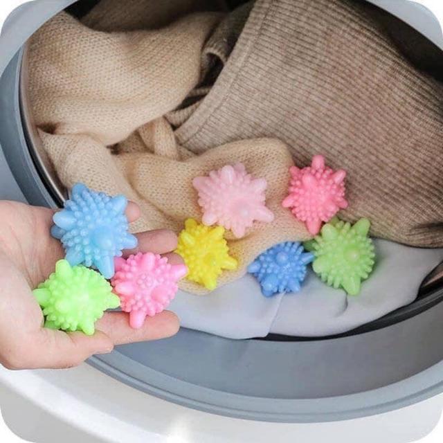 Combo 10 quả cầu gai hỗ trợ giặt sạch và làm phẳng quần áo trong máy giặt mã hàng hot