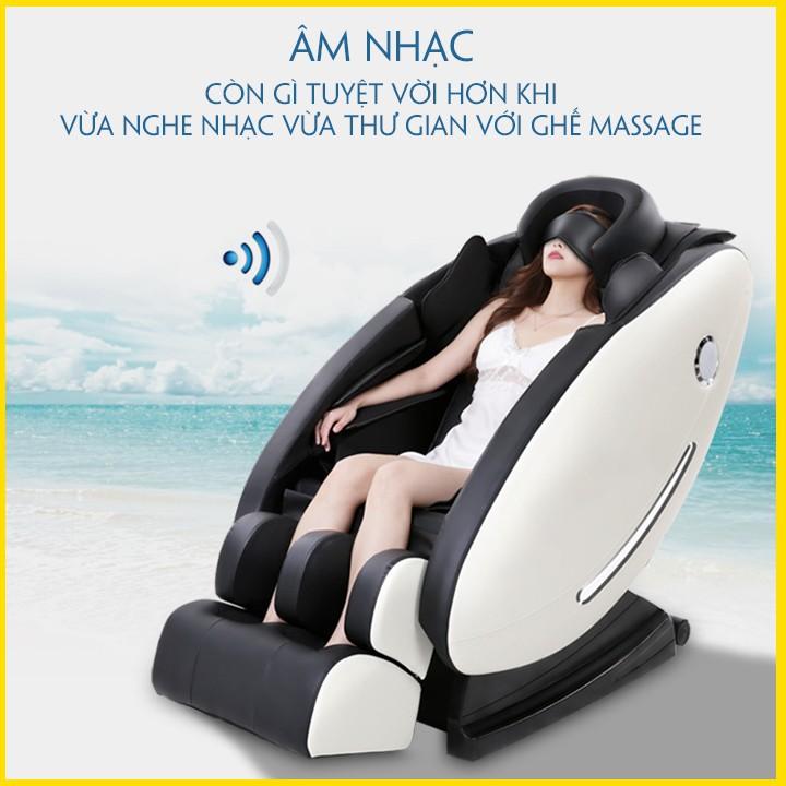 Ghế Massage toàn thân cao cấp công nghệ Nhật Bản (Massage 8D, Bấm huyệt, Âm nhạc thư giãn)