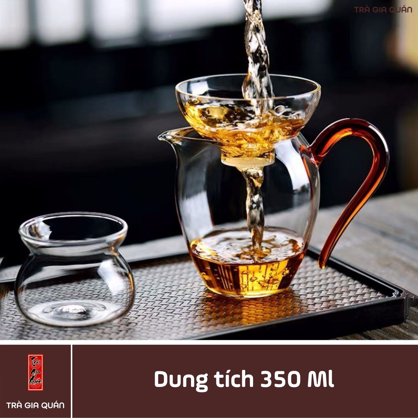 TT 15 Tống Trà Thủy Tinh Chịu Nhiệt Cao Cấp Dung Tích  350 ml