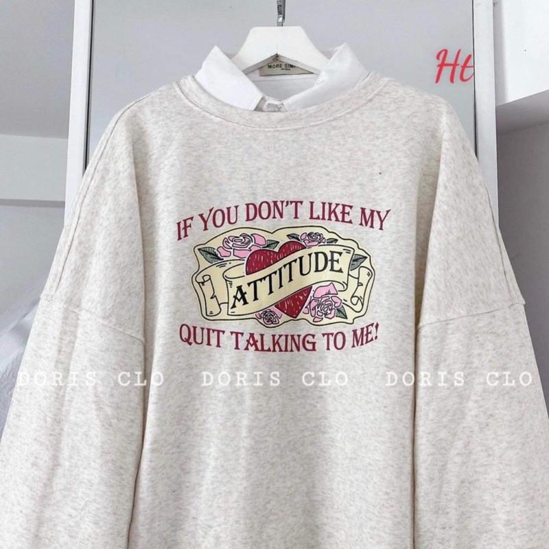 Áo nỉ tròn xám IF YOU H2A977