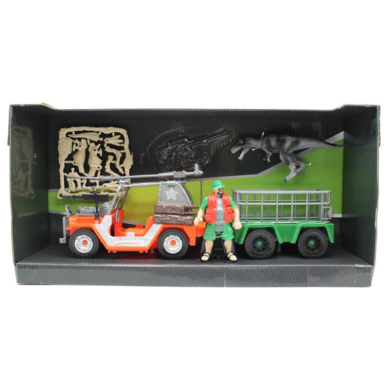 Bộ Đồ Chơi Trung Tâm Nghiên Cứu Khủng Long - Xe Jeep Lớn - Vecto DN7738A