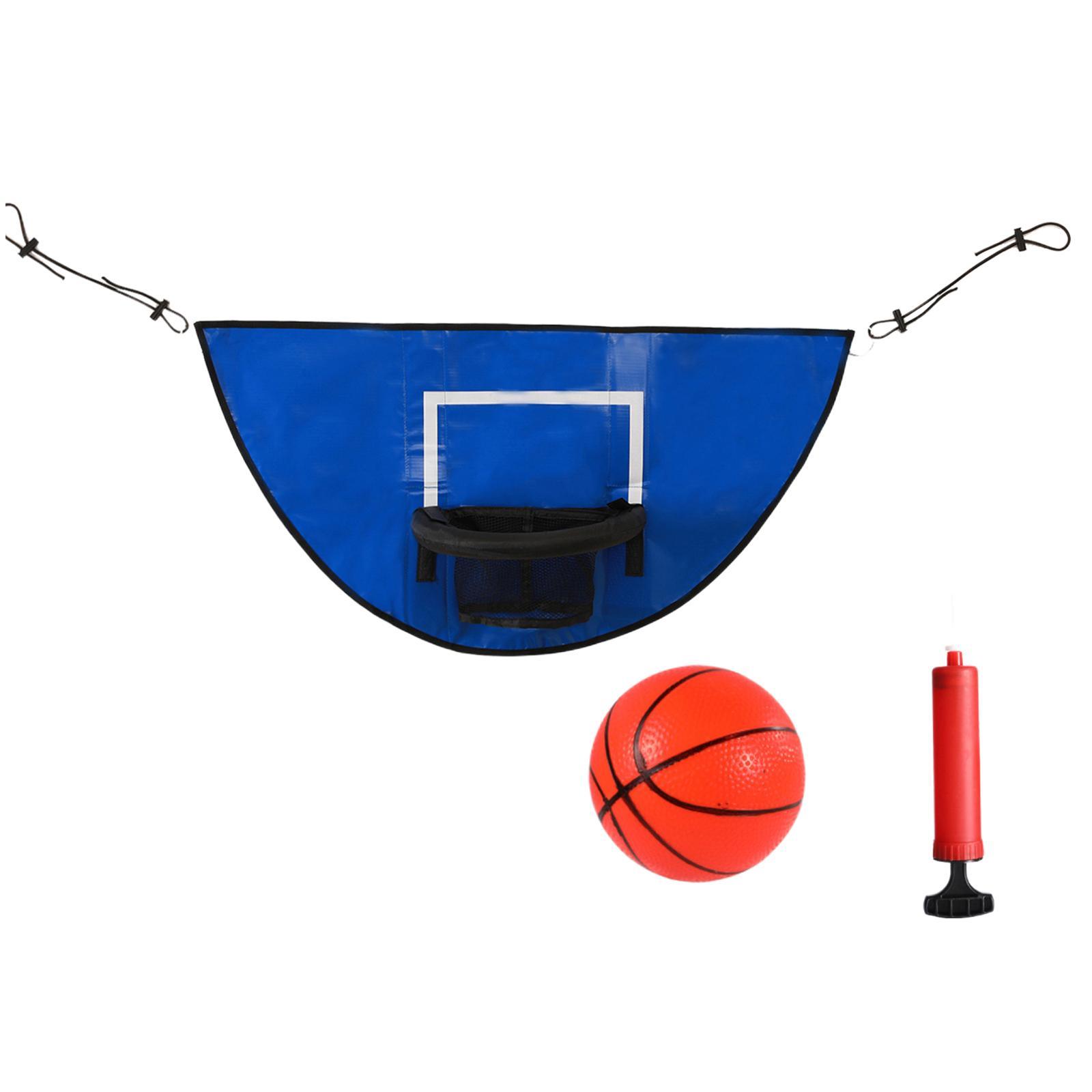 Universal Trampoline Basketball Hoop, with Pump and Mini Basketball, Mini Basketball Hoop for Trampoline for Indoor Outdoor Playing Gifts