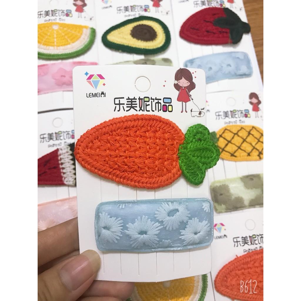 Sét 2 kẹp tóc hình dễ thương