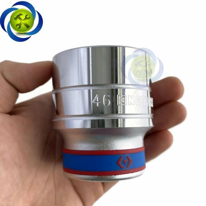 Tuýp 46mm loại 3/4 Kingtony 633546M loại ngắn 6 cạnh màu trắng