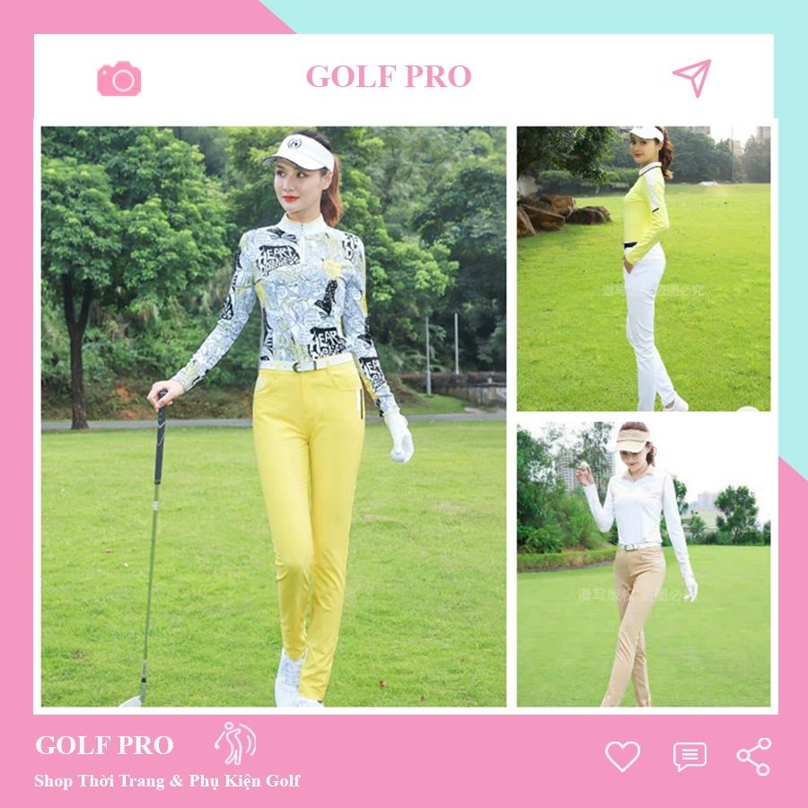 Set quần áo golf nữ trang phục thể thao thiết kế ZG-6 phong cách co giãn cao cấp shop GOLF PRO AV011