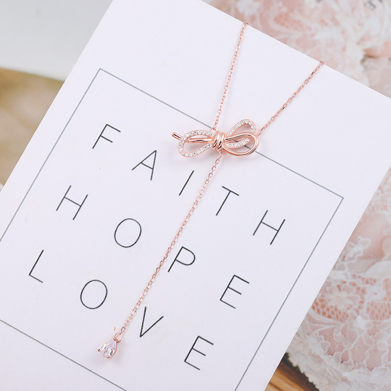 Dây chuyền nơ cách điệu nữ tính