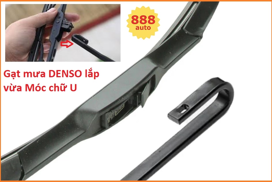 Gạt mưa ô tô 3 khúc DENSO cao cấp phủ Graphite, cho xe Toyota, Honda, Mazda, Hyundai, Kia, Misubishi-DDS