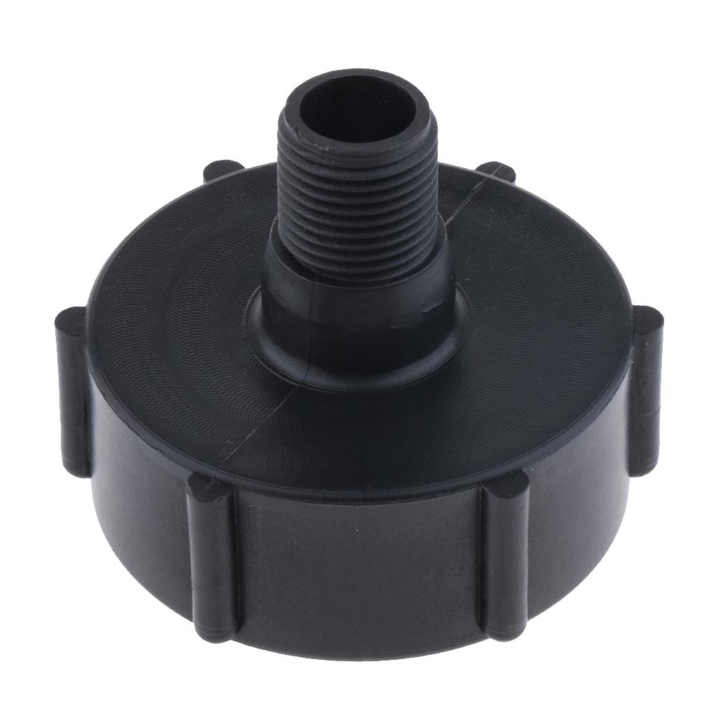 Heavy Duty, 1000L IBC Water Tank Garden Hose Valve Adapter Connector 2'' to 1/2''