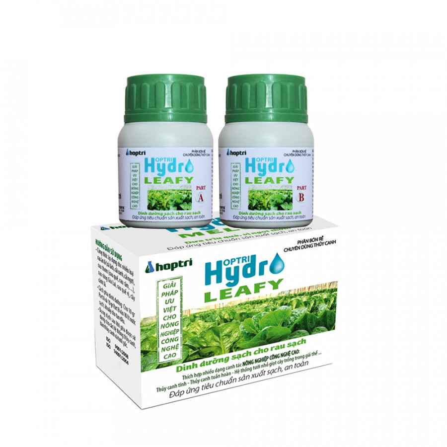 Phân bón thủy canh dùng cho rau sạch Hợp Trí Hydro Leafy 200gr