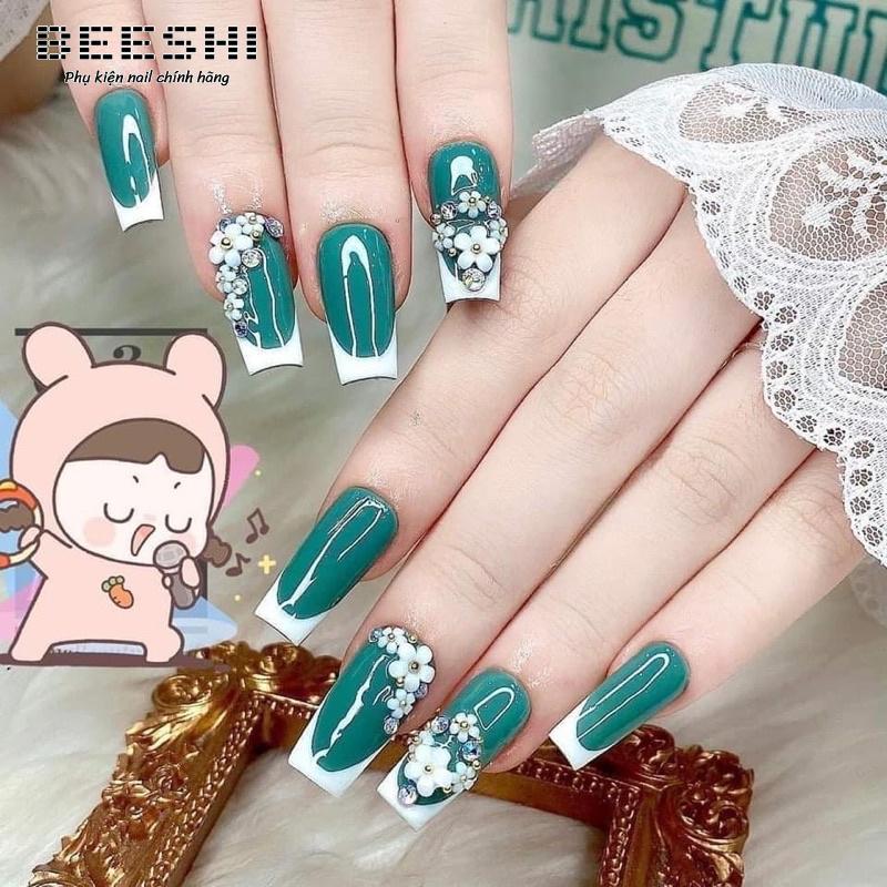 Sét hoa sứ beeshi shop nail phụ kiện trang trí móng