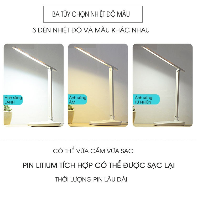 Đèn led chống cận H77 để bàn  thiết kế thông minh -hàng chính hãng