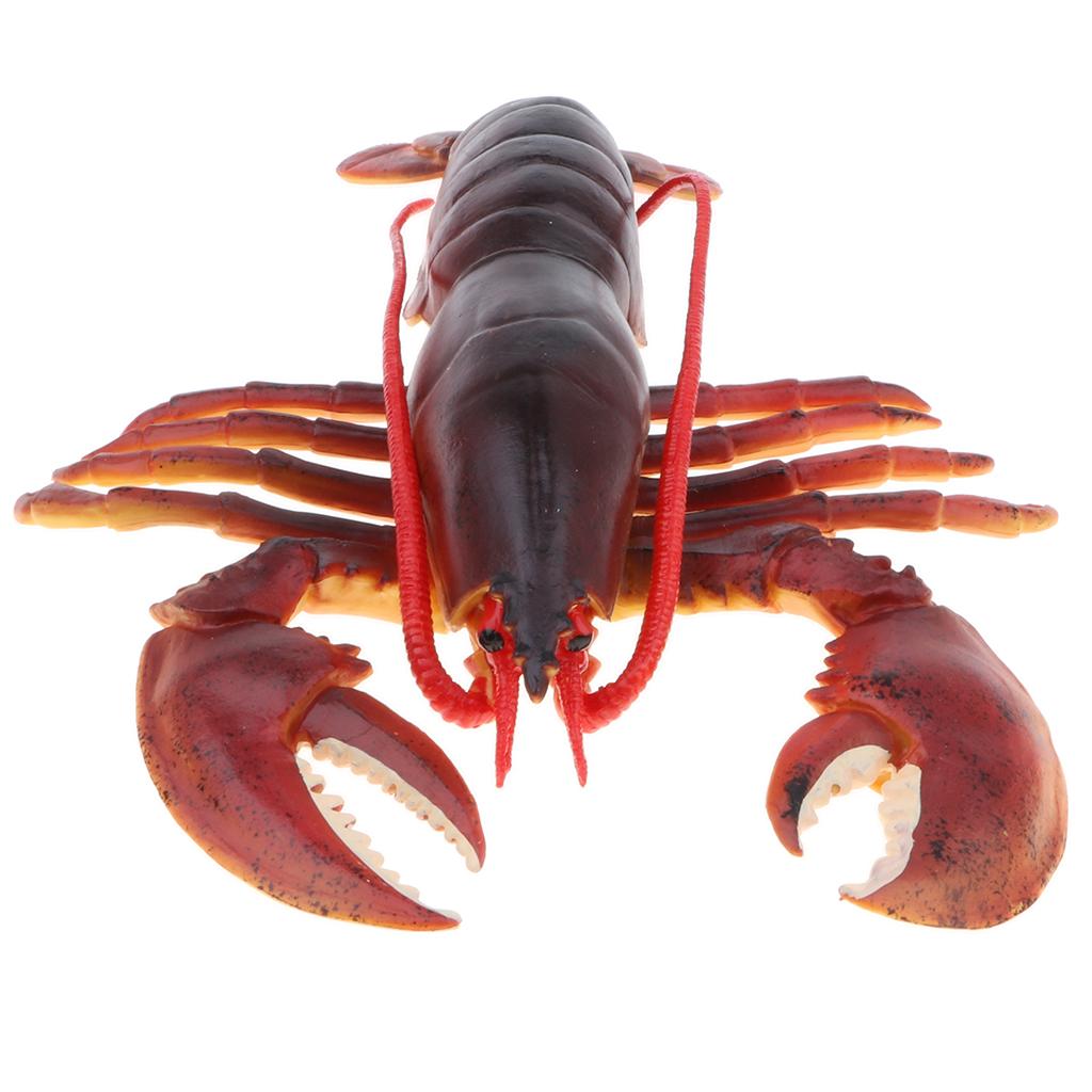 Plastic Ocean Animal Model Figurine Kids Toy Gift Home Decor Red Lobster