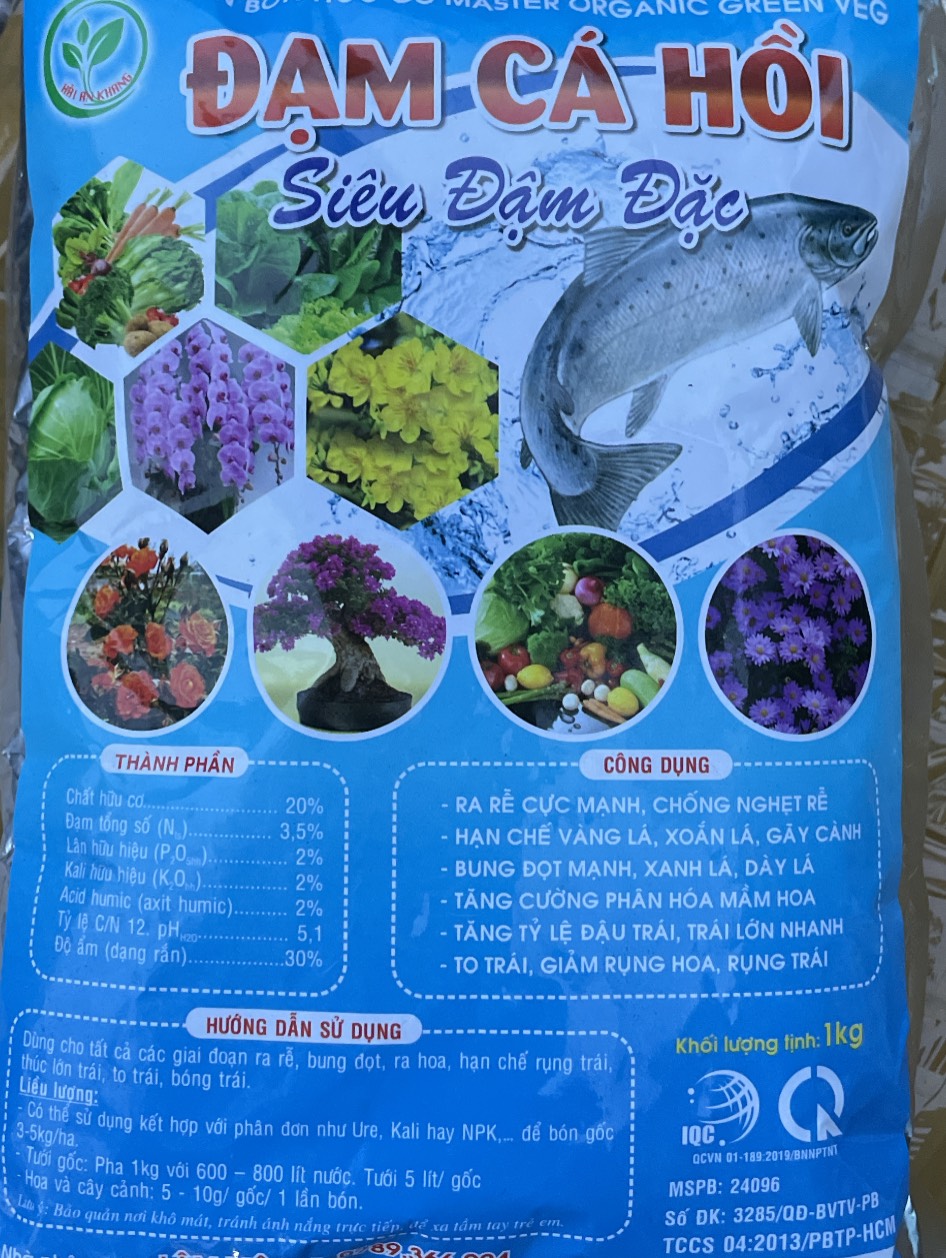 Phân cá hữu cơ viên nén siêu đậm đặc gói 1KG