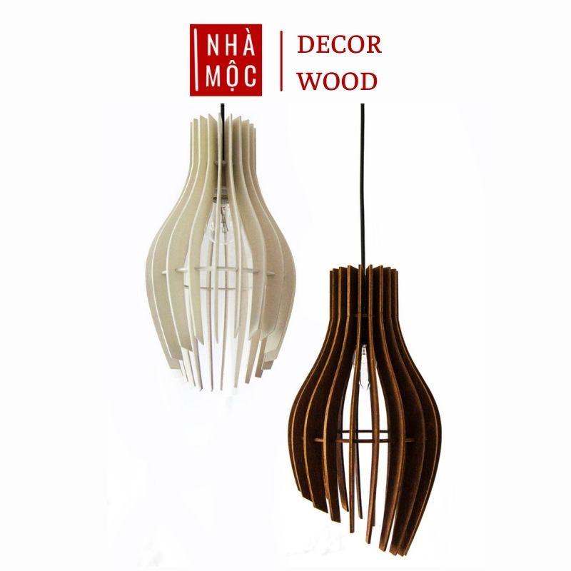 Đèn gỗ thả trần trang trí mẫu TT01