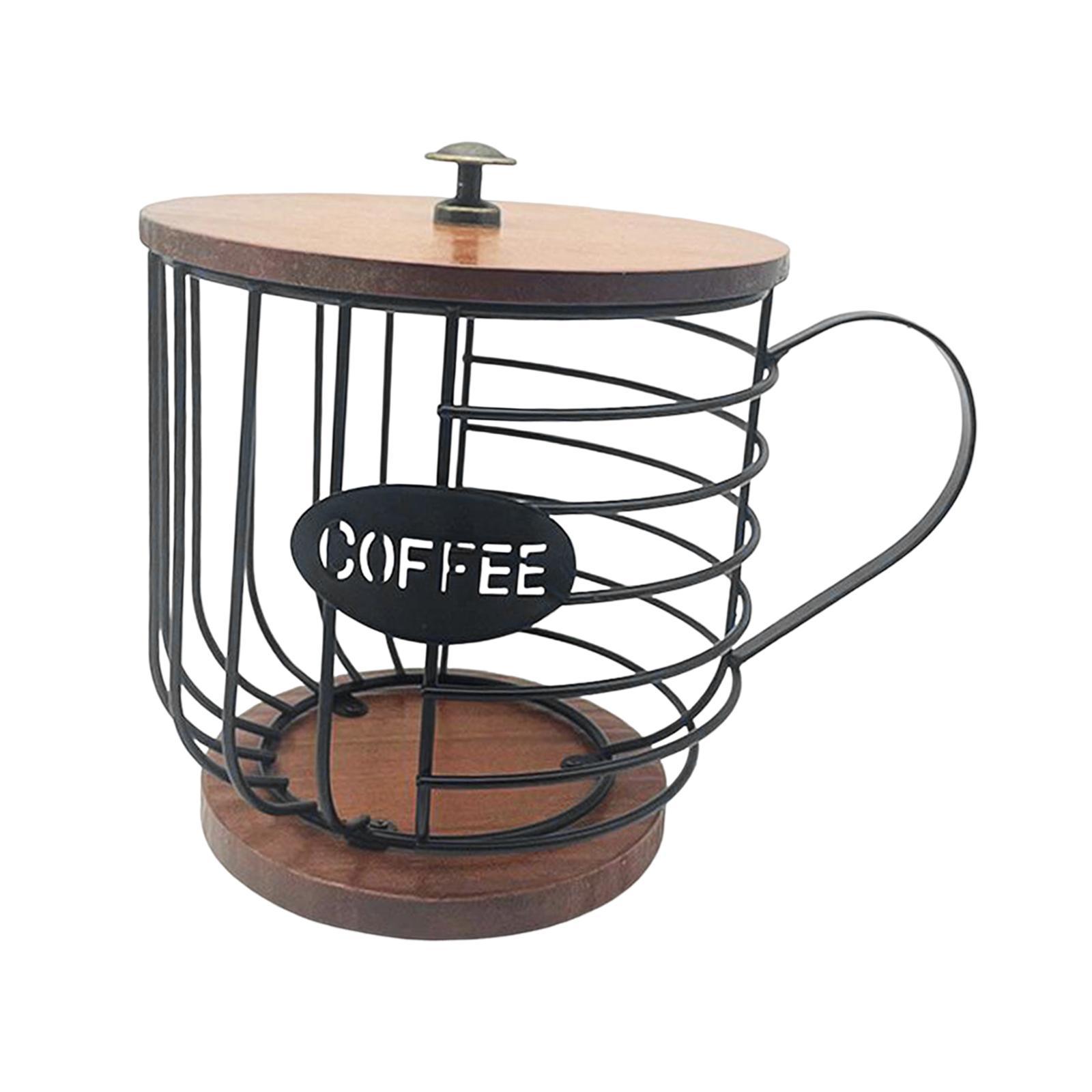 Coffee Pod Holder Organizer Cup Coffee Capsule Storage Basket for Family