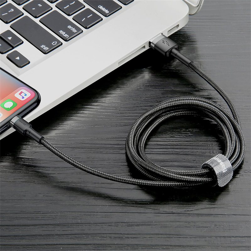 Cáp sạc iPhone Baseus cafule Cable USB For lightning bện dù siêu chắc - Hàng chính hãng