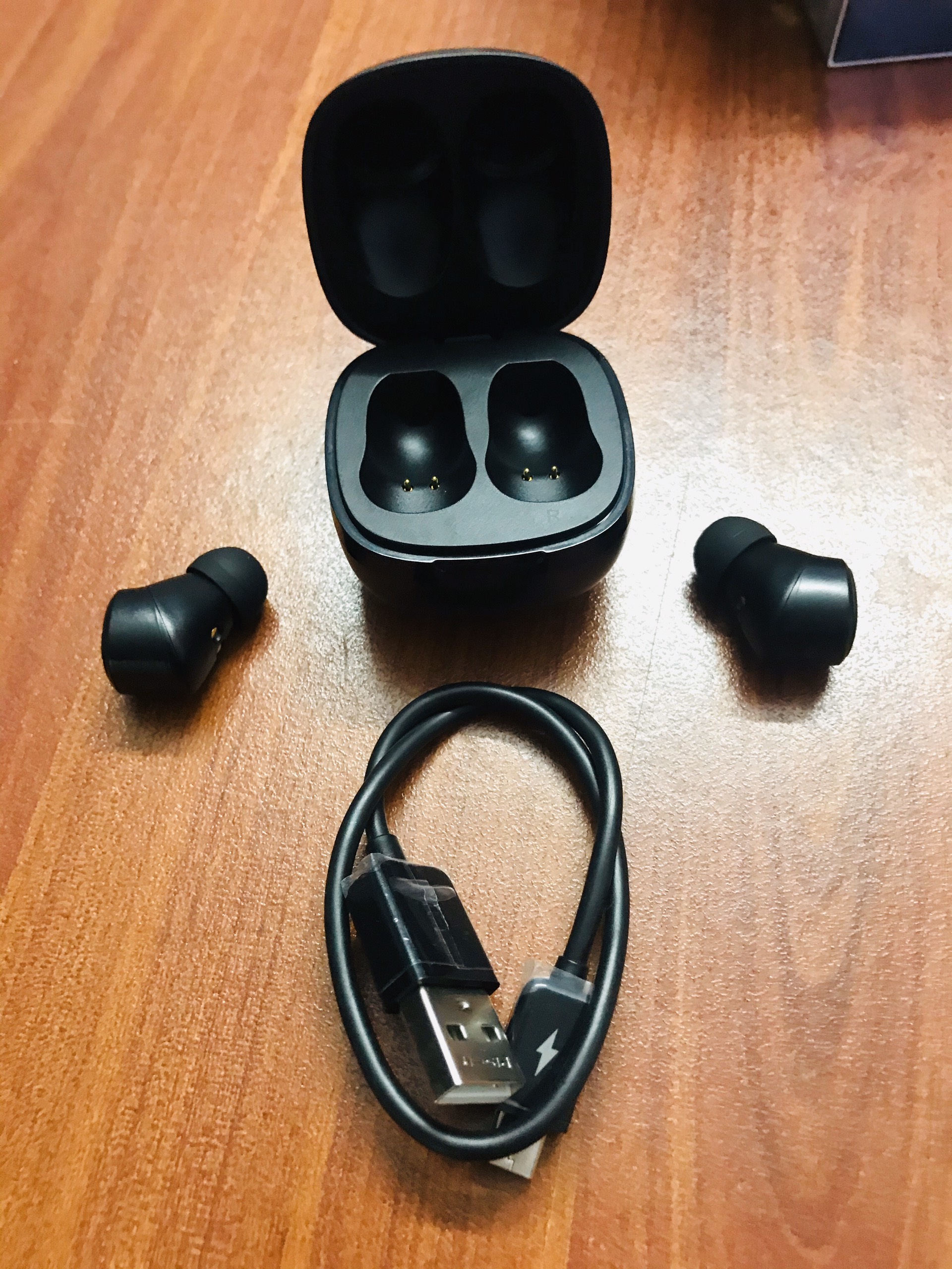 Tai nghe Pisen True Wireless Bluetooth T-Buds Black _ Hàng chính hãng