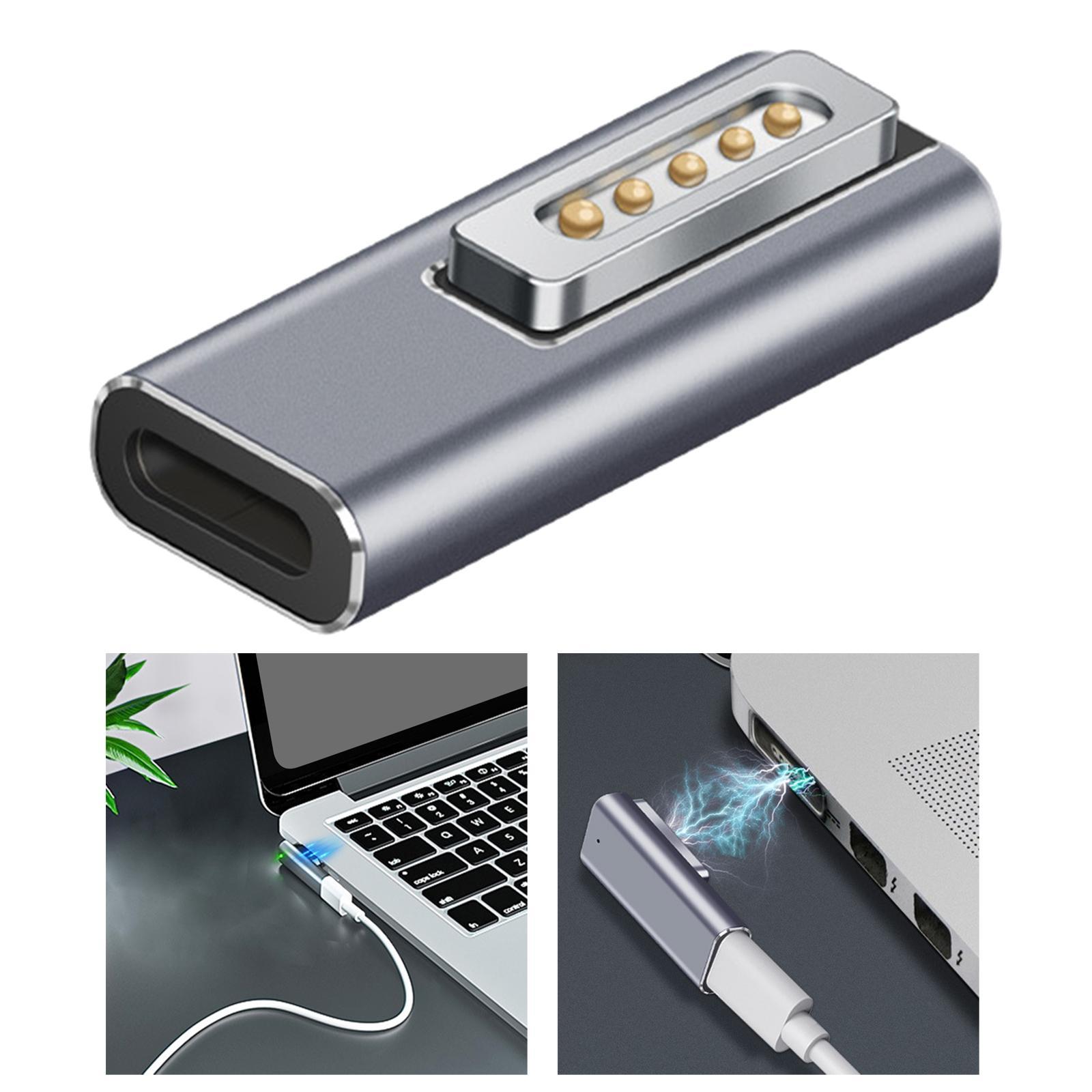 PD Quick Charge Adapter Replacement for MacBook's's's Pro Air PD 100W T-Head Magnetic Magsaf2 Connector USB C Adapter Charger Connector Support