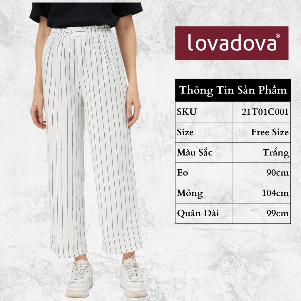 Lovadova - 21T01C001 Quần kiểu nữ ống suông