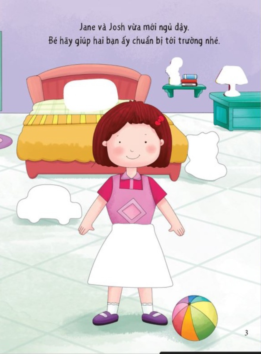 Sticker Chuẩn Bị Trang Phục Trường Học - School