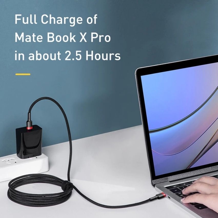 Cáp sạc Baseus sạc nhanh CATKLF-ALG 100W 5A 2m, Fast Charging TYPE C to TYPE C- Hàng Chính Hãng