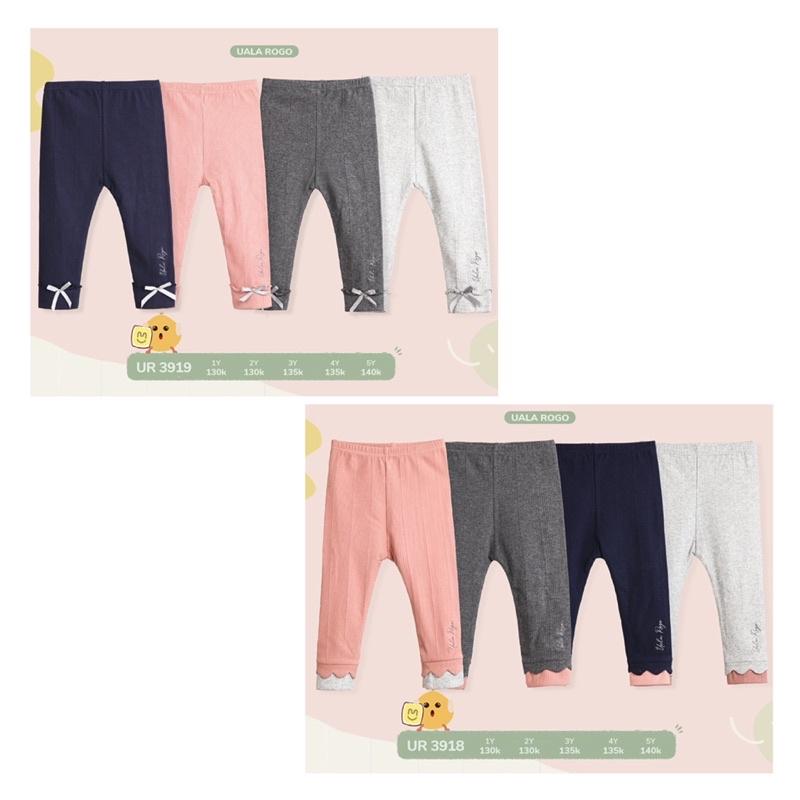 Quần Legging Cho Bé Gái Cotton Tăm Ualarogo