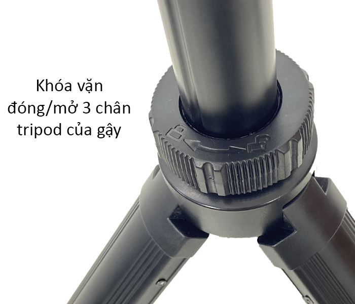 Gậy chụp ảnh kiêm 3 chân tripod VCT-91666 - Phụ kiện có remote, đầu kẹp nhỏ gọn tiện lợi - Hàng chính hãng