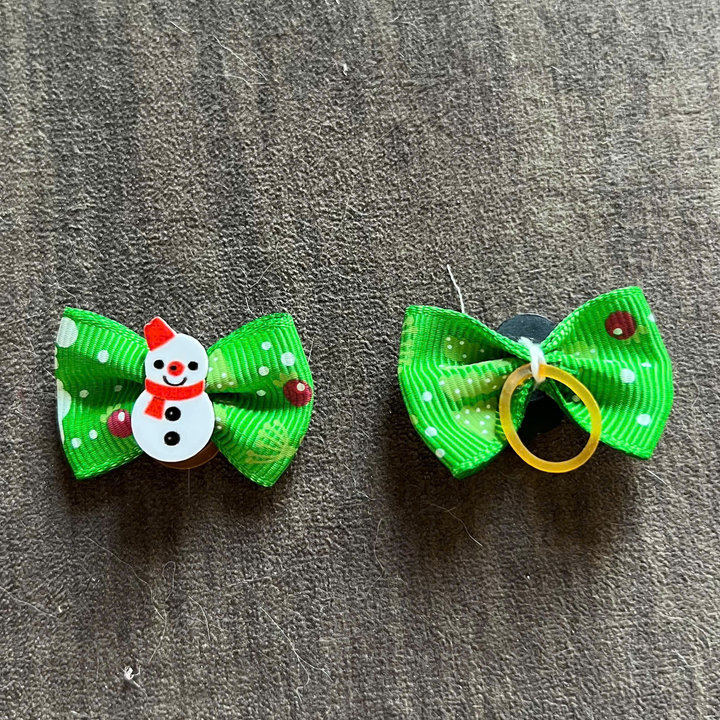 NƠ KẸP TÓC CÀI TÓC BUỘC TÓC GIÁNG SINH NOEL DỄ THƯƠNG MÃ 20 XINH XẮN CHO THÚ CƯNG CHÓ MÈO