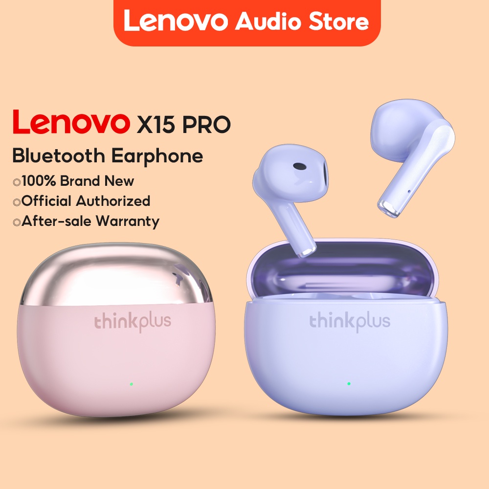 Tai nghe bluetooth Lenovo X15 Pro Tai nghe không dây TWS kèm micro 6h và phụ kiện-HÀNG CHÍNH HÃNG