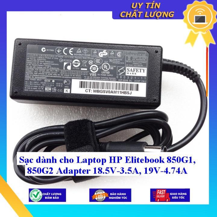 Sạc dùng cho Laptop HP Elitebook 850G1 850G2 Adapter 18.5V-3.5A 19V-4.74A - Hàng Nhập Khẩu New Seal