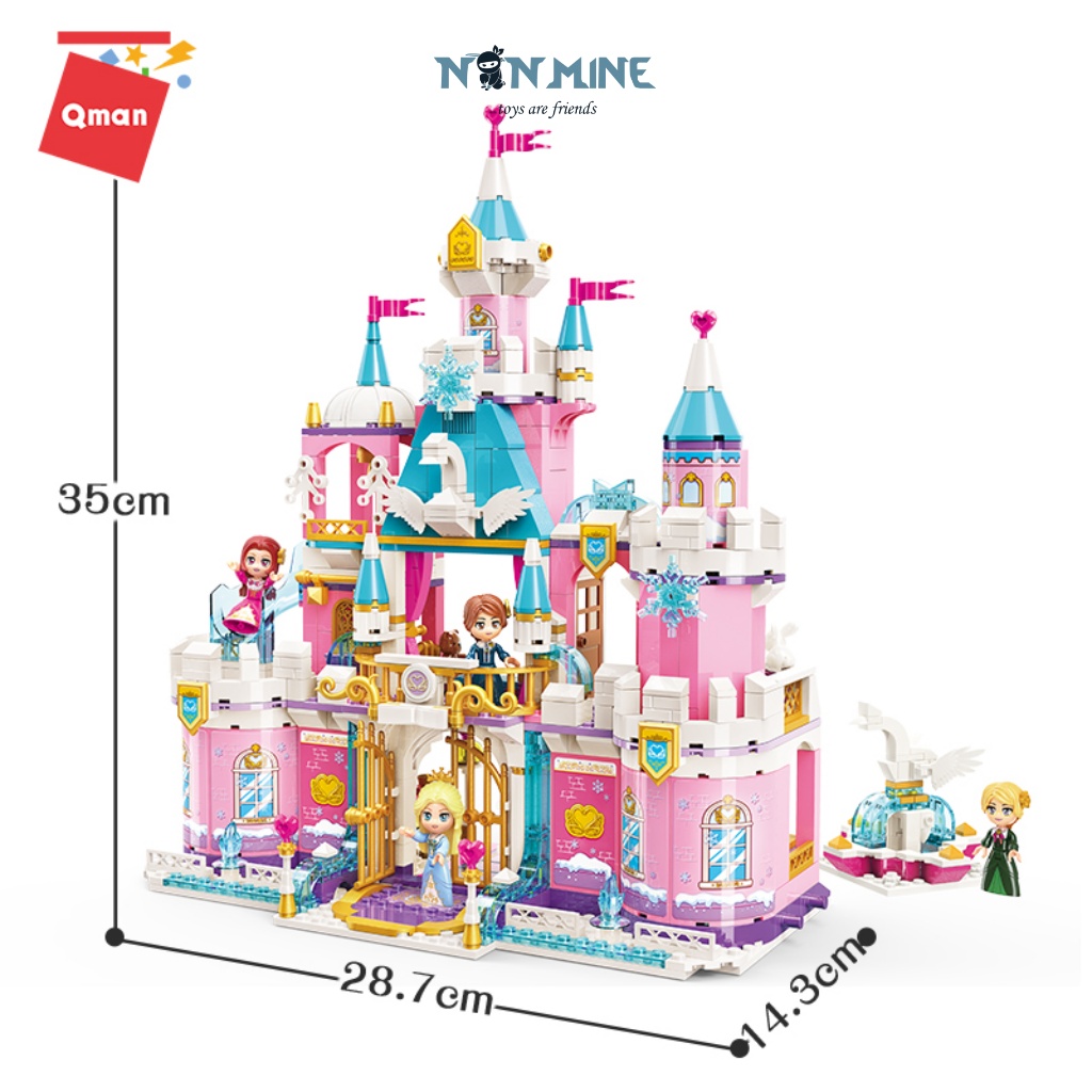 Bộ Xếp Hình Lắp Ráp Cho Bé Gái Qman 2616 Ngôi Nhà Ngắm Cảnh 801 Chi Tiết 4 Minifigures Cho Trẻ Từ 6 Tuổi