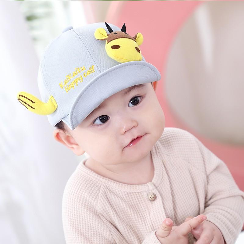 Mũ lưỡi trai cho bé hình chú bò sữa cực ngộ nghĩnh