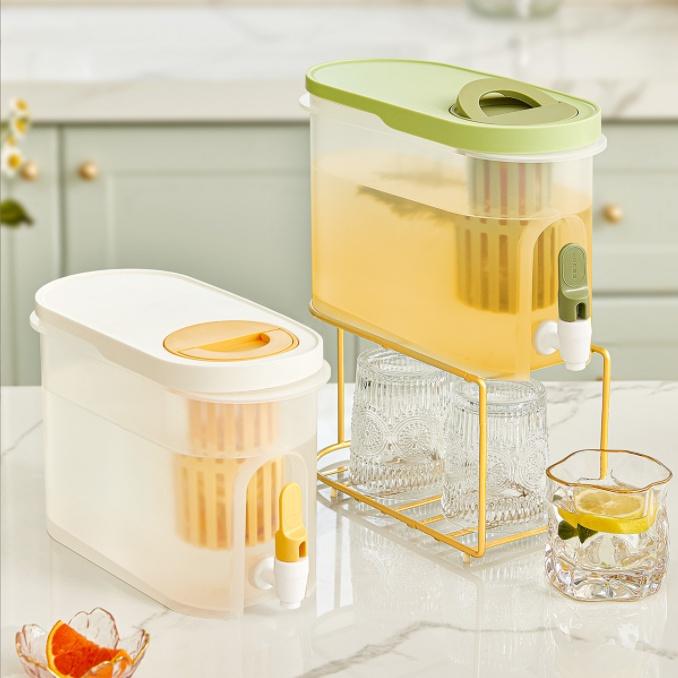 Bình nước 3.9L có vòi cao cấp dung tích lớn, bình đựng nước kèm lọc trà để tủ lạnh tiện dụng