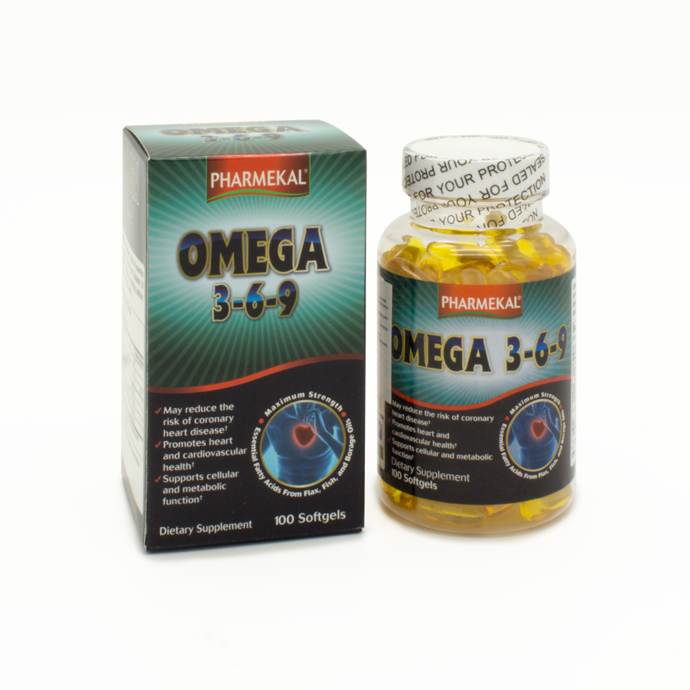 Viên Uống Dầu Cá Omega 369 Pharmekal Giúp Bổ Não,Mắt,Tim Mạch - 100 Viên