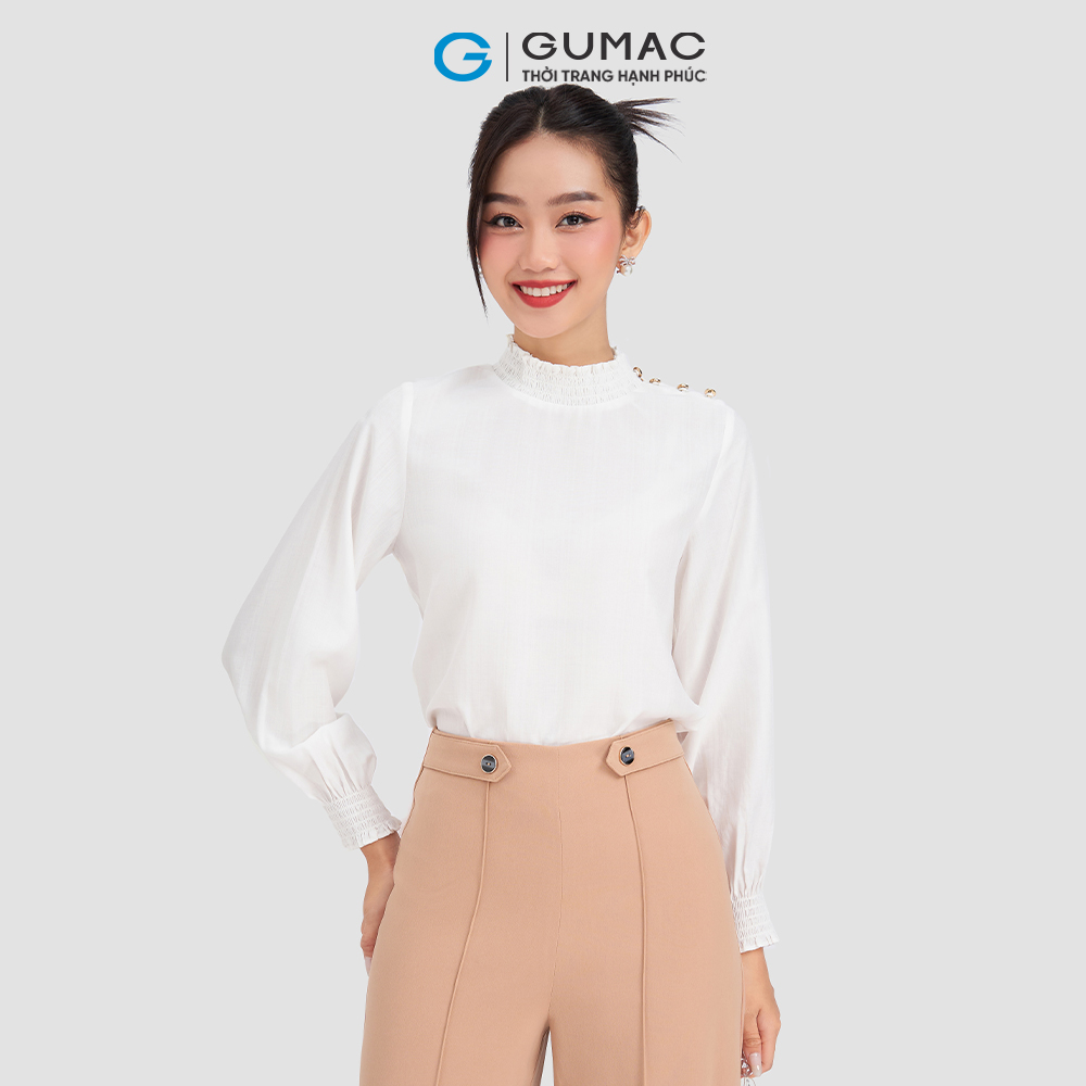 Quần suông chiết ly GUMAC QD03058