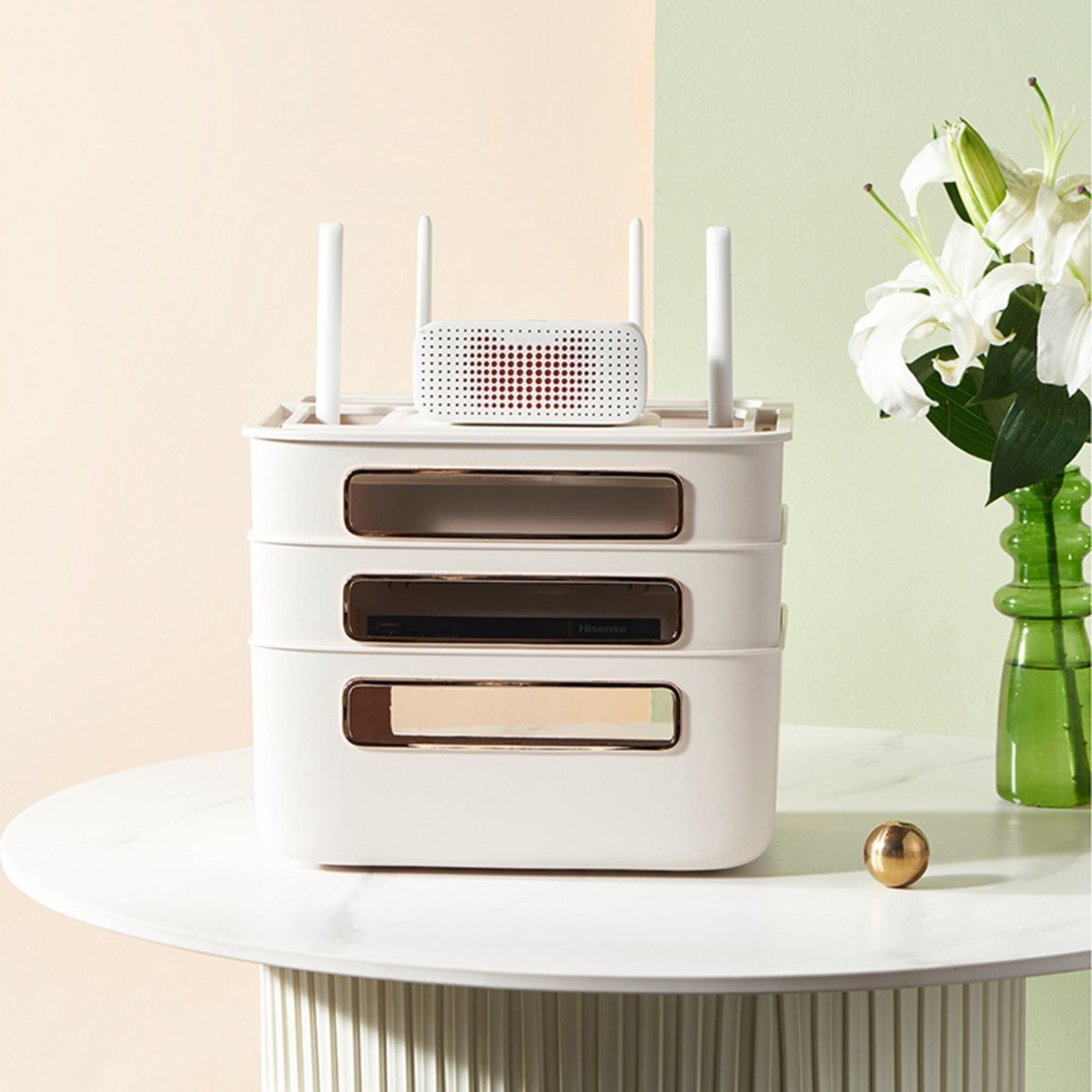 Router Storage  Charger Organizer Decoration for TV Wires Home