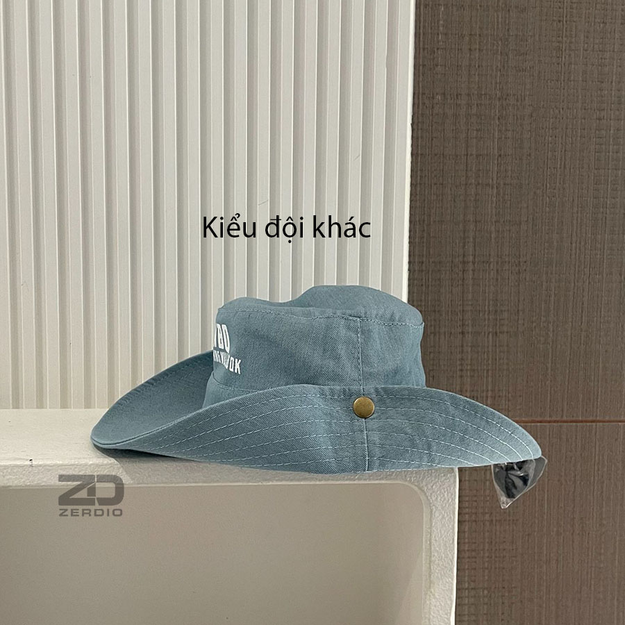 Mũ Tai Bèo Cho Bé, Nón Bucket Trẻ Em Denim 2 Kiểu Đội MTBTE05