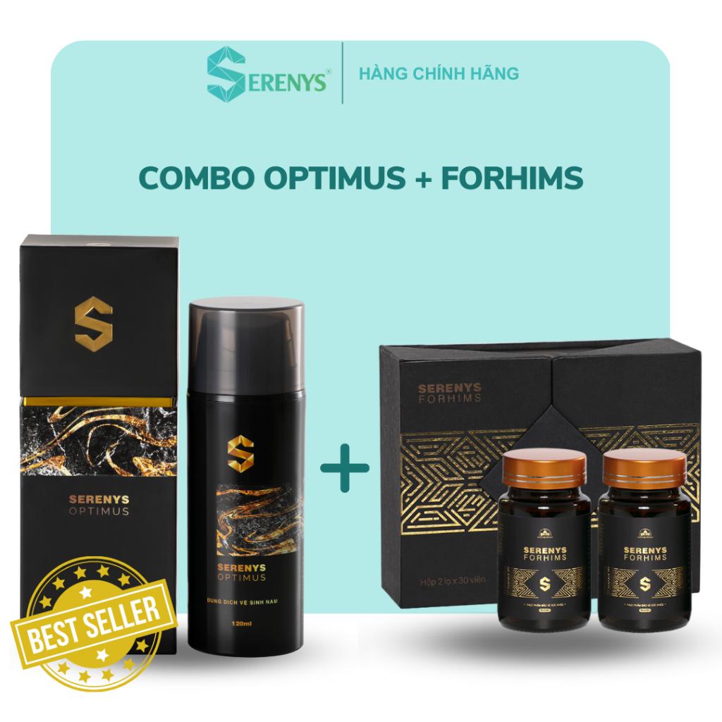 Combo 2 Gel vệ sinh nam &amp; Tăng cường sinh lý nam Serenys ( Optimus + Forhims)