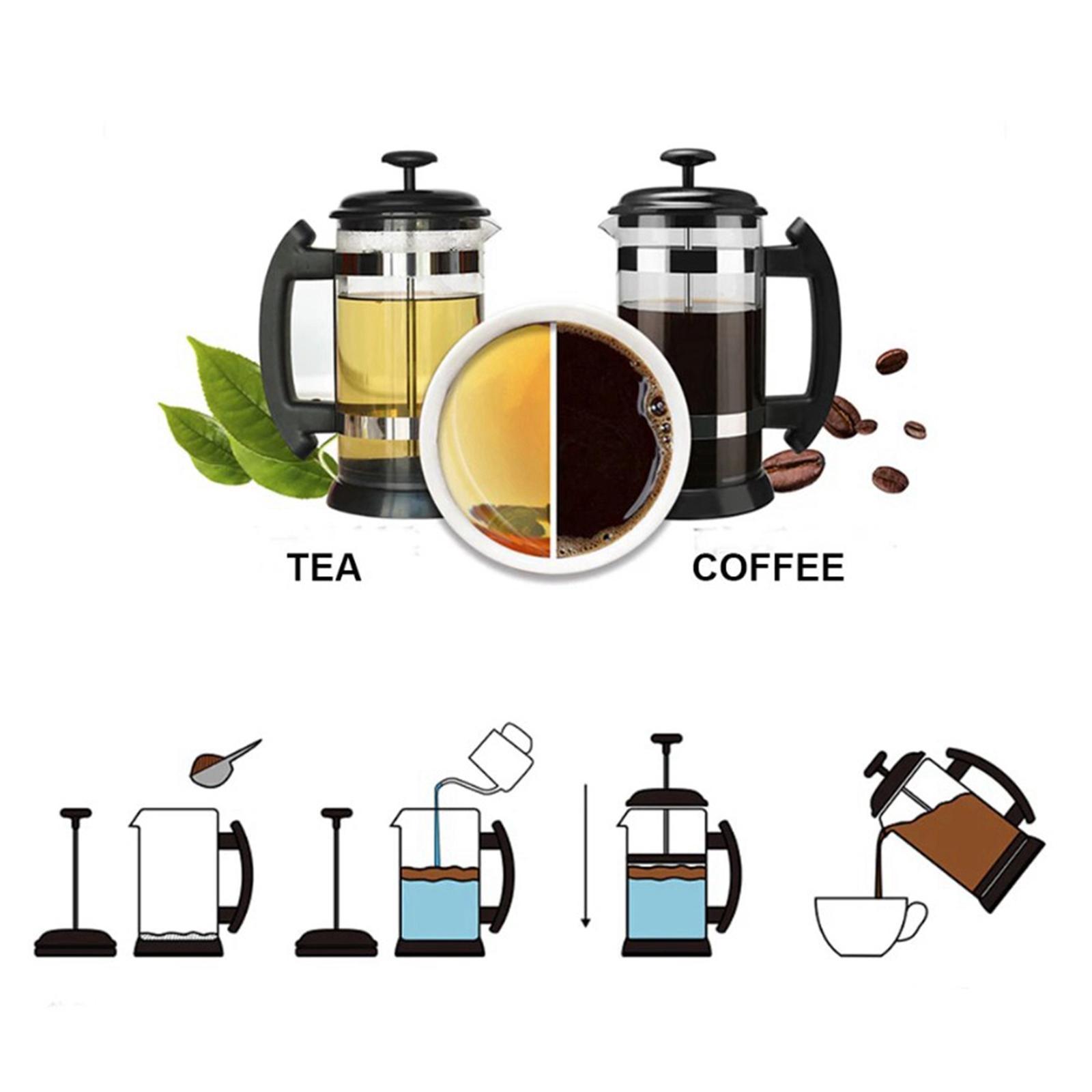 34Oz 1000ml French Coffee Press Tea Maker Heat Resistant Durable Handle