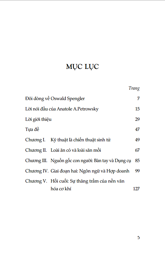 CON NGƯỜI VÀ KỸ THUẬT: Một đóng góp cho triết học đời sống - Oswald Spengler - Hoàng Thiên Nguyễn dịch - (bìa mềm)