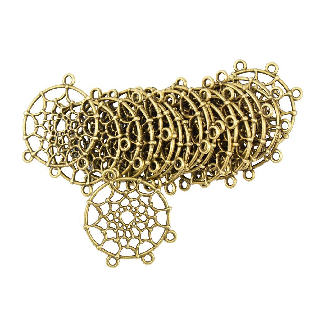 40 Pieces Dream Catcher Pendants Earring Necklace Jewelry Making Findings