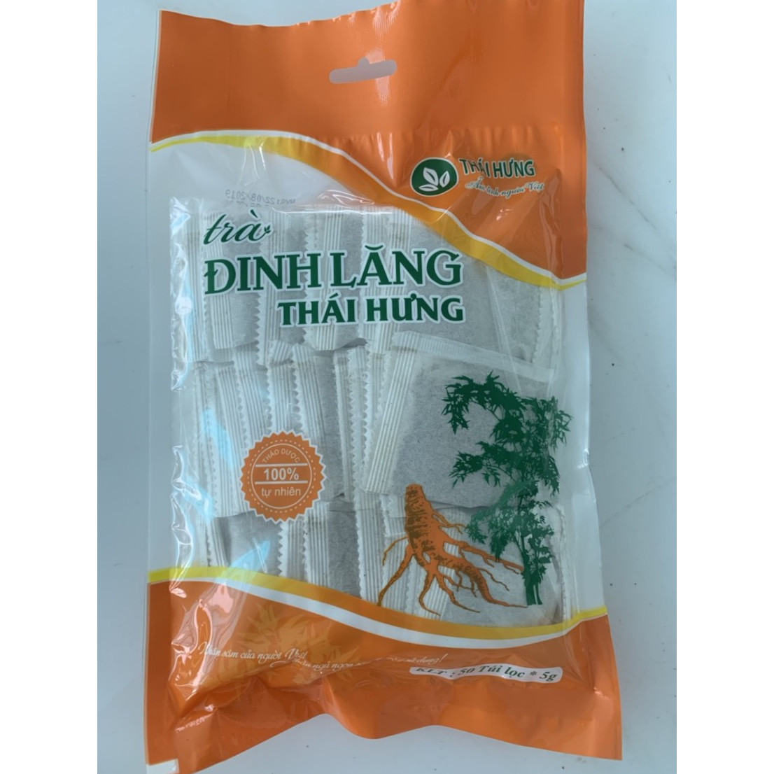 Trà đinh lăng Thái Hưng 50 túi loc combo 9 gói