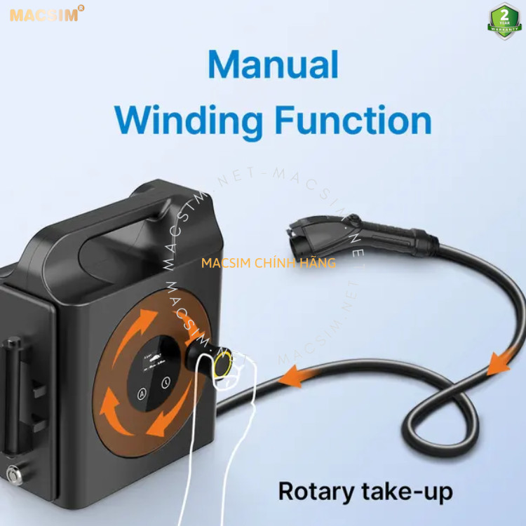 Sạc ô tô điện Vinfast VF8 ev - Sạc tại nhà - di động cao cấp 3,68KW chính hãng Macsim
