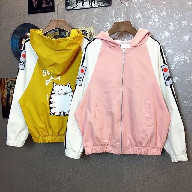 ÁO KHOÁC DÙ Mèo Ú - M47