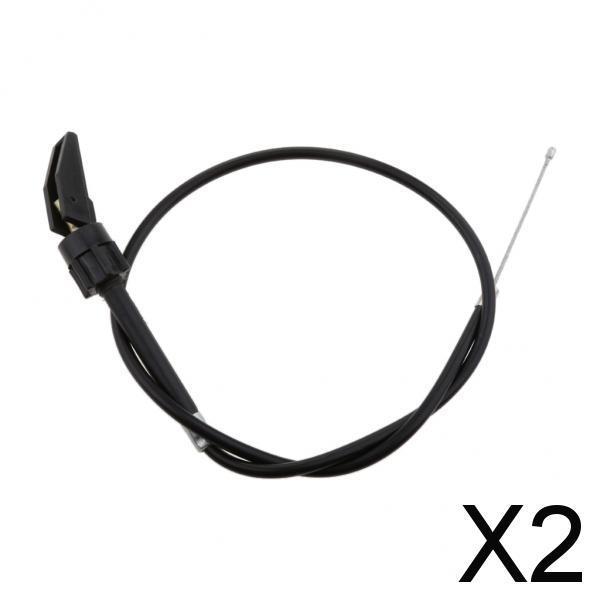 2xBlack Motorcycle Chock Control Cable Assembly for Yamaha PW50 PY50 PW80