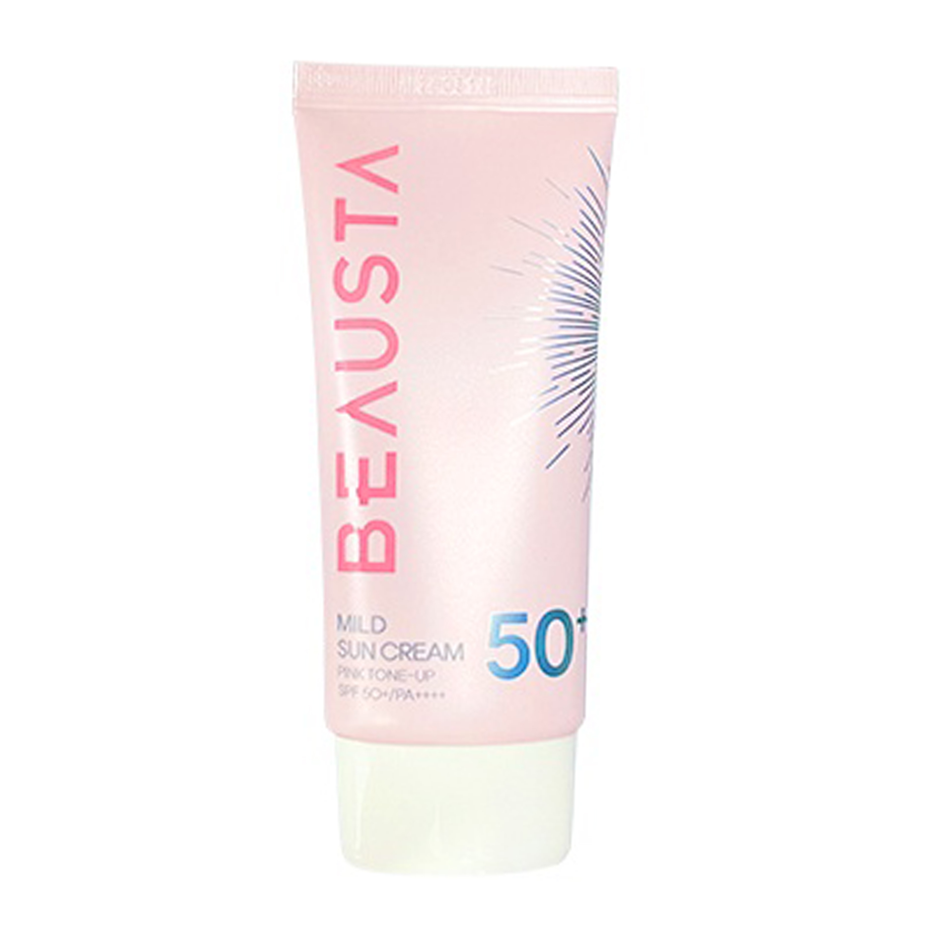 Kem Chống Nắng Nâng Tone BEAUSTA Mild Sun Cream Pink Tone-up SPF 50+/ PA++++ Tuýp 50g