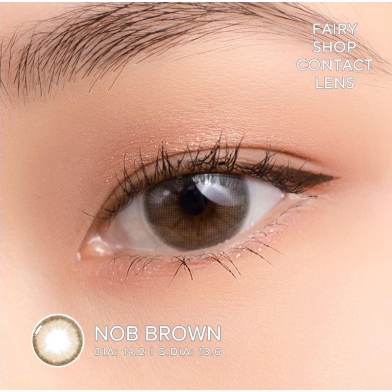 Áp tròng NOB BROWN 14.2mm - Kính Áp Tròng FAIRY SHOP CONTACT LENS