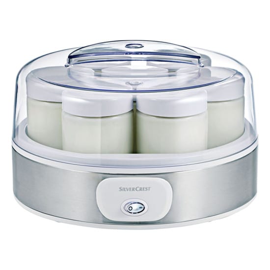 Máy Làm Sữa Chua Silvercrest, Máy Ủ Sữa Chua, 7 Hũ Thủy Tinh, Nhập Đức, BH 12 Tháng